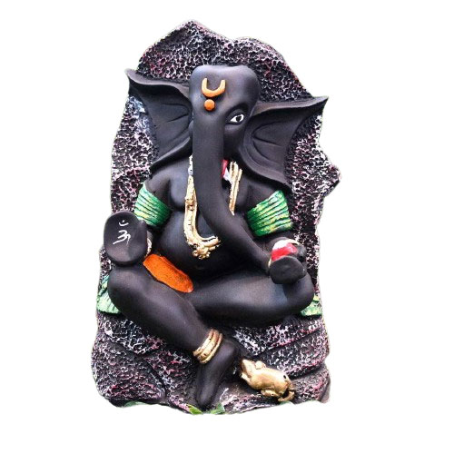 Polyresin Authentic Ganesha Lord Ganesha Ganpati With Mushak Idol Figurine Decorative Showpiece