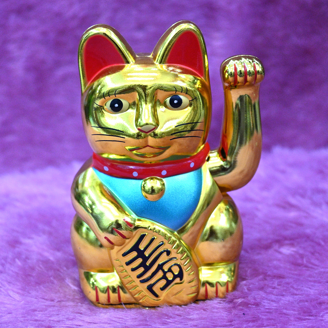 Feng Shui Welcome Lucky Chinese Money Cat With Waving Arm Paw For Business Money Health Wealth And Good Luck Decorative Showpiece