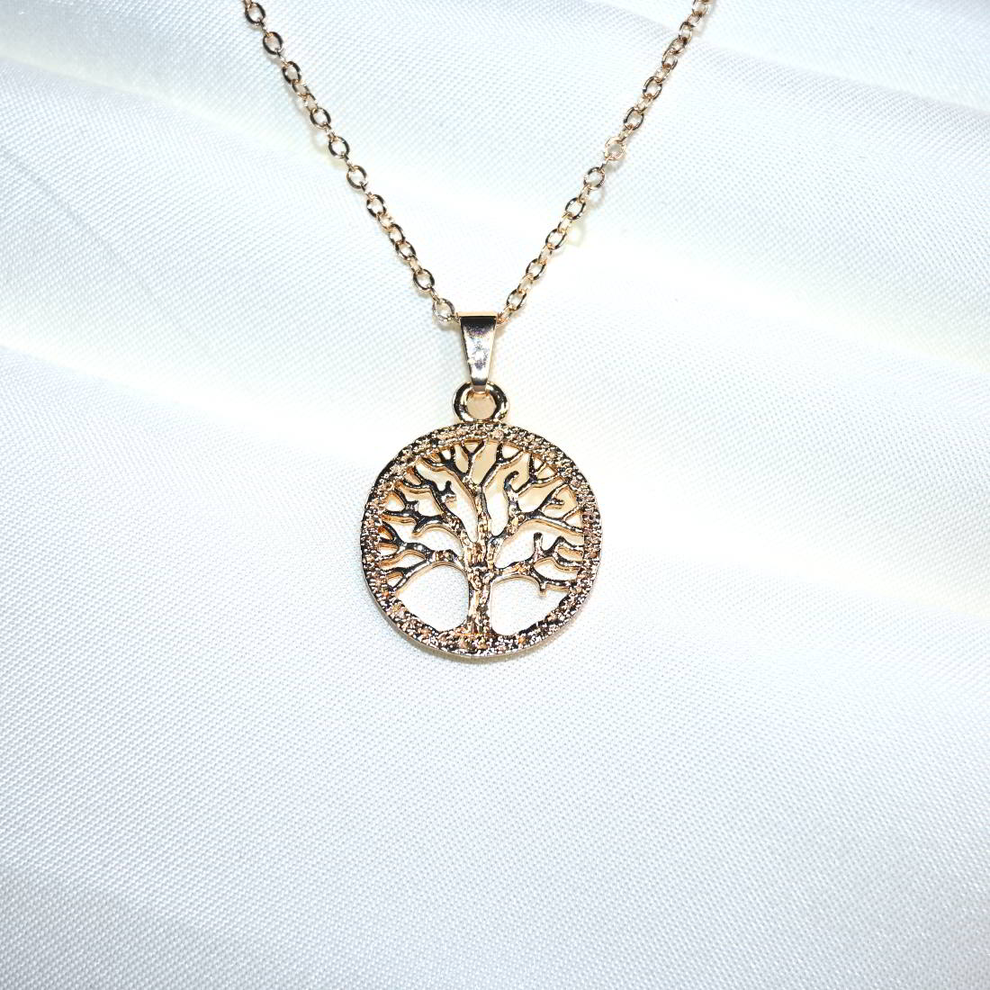 Trendy Neacklace For Girls & Women With Gold Plated Tree Pendant