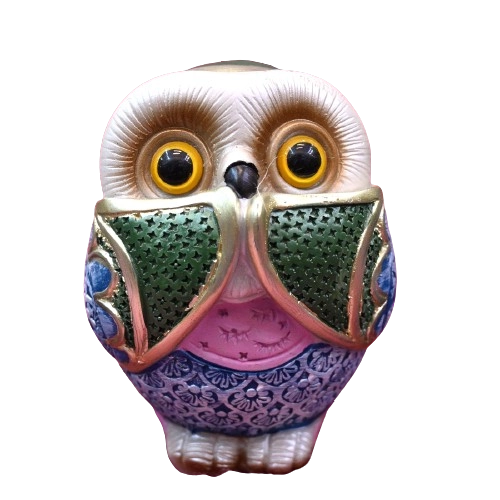 Set Of 3 Owl Figurines Cute Owl Statues For Shelf Living Room Bedroom Office Desktop Bookshelf Animal Sculptures Gifts Small Decor Accents Items For Birds Lovers